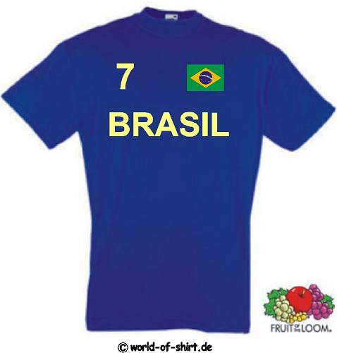 BRASILIEN / BRASIL T-SHIRT TRIKOT LOOK VON S-XXL