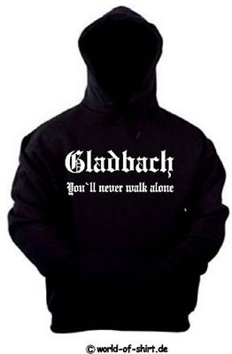 GLADBACH ULTRAS/FANS KAPUZENSWEAT VON S-XXL VORNE BEDR