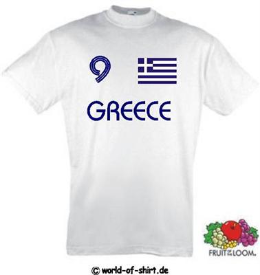 GRIECHENLAND / GREECE T-SHIRT TRIKOT LOOK &Uuml;BERGR. 3XL