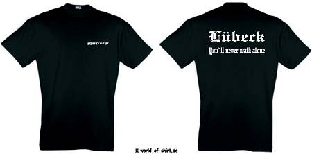L&Uuml;BECK ULTRAS/FANS KINDER T-SHIRT VON 104-164 KIDS
