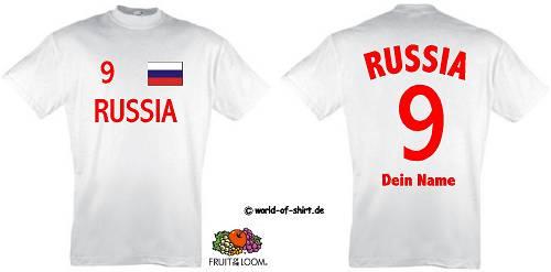 RUSSLAND-RUSSIA-T-SHIRT-TRIKOT-LOOK-ink-WUNSCHDRUCK