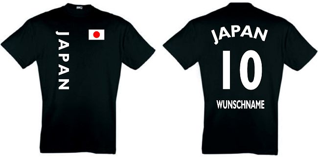 JAPAN KIDS 104-164 T-SHIRT TRIKOT inkl.NAMEN&NUMMER 10
