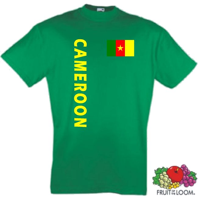 KAMERUN CAMEROON WM 2010 T-SHIRT IM TRIKOT LOOK S-XXL 9