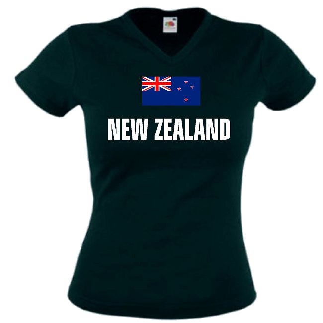 NEUSEELAND NEW ZEALAND DAMEN GIRLIE T-SHIRT XS-XXL 36