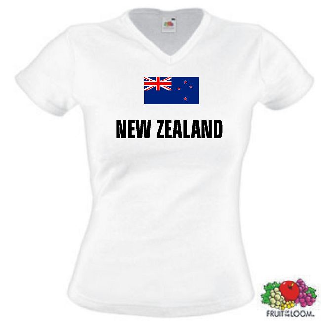 NEUSEELAND NEW ZEALAND DAMEN GIRLIE T-SHIRT XS-XXL 38
