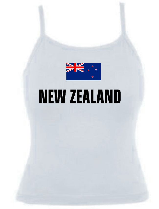 NEUSEELAND SPAGHETTI DAMEN T-SHIRT TRIKOT XS-XXL 39