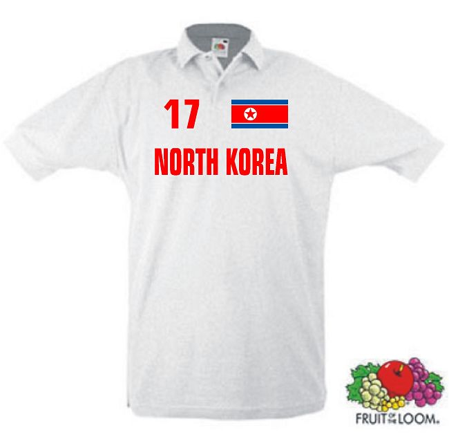 NORDKOREA NORTHKOREA POLO SHIRT TRIKOT WM 2010 S-XXL 30