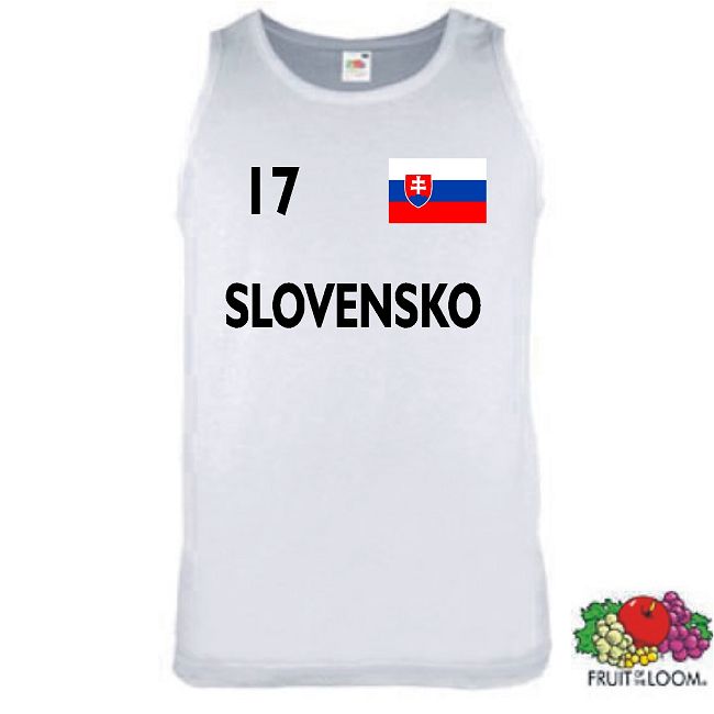 SLOWAKEI SLOVENSKO &Auml;RMELLOS T-SHIRT IM TRIKOT LOOK 44