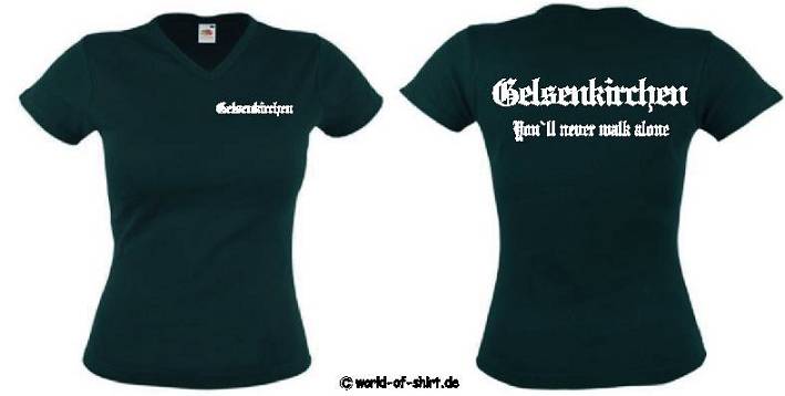 GELSENKIRCHEN ULTRAS/FANS SEXY GIRLIE SHIRT VON XS-XXL
