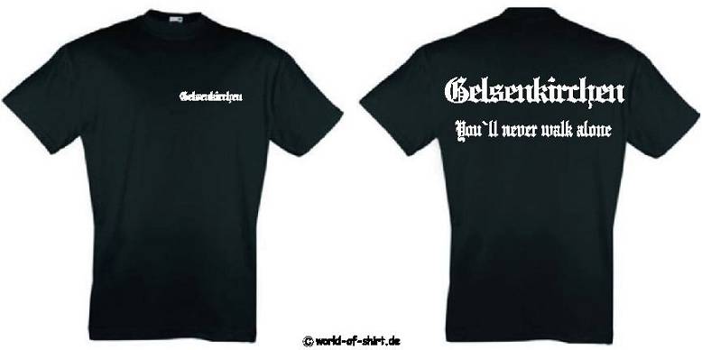 GELSENKIRCHEN ULTRAS/FANS T-SHIRT NEU V. S-XXL ANSEHEN
