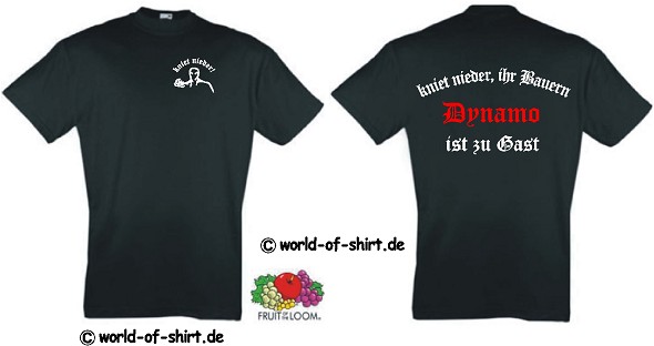 DYNAMO DRESDEN ULTRAS KNIET NIEDER IHR BAUERN T-SHIRT