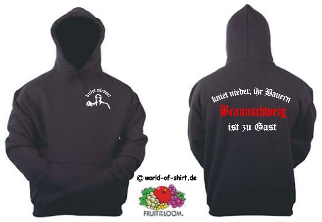 BRAUNSCHWEIG ULTRA KNIET NIEDER IHR BAUERN KAPUZENSWEAT