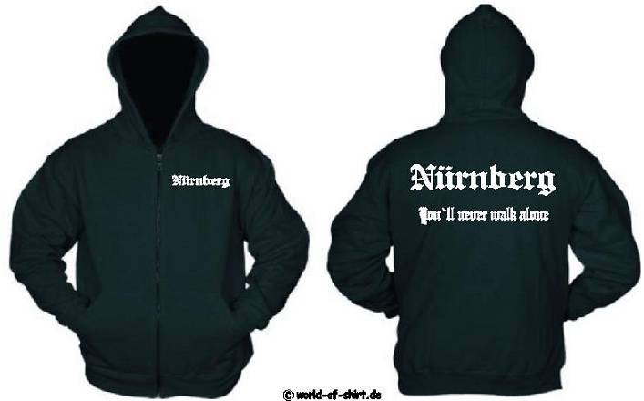 N&Uuml;RNBERG ULTRAS/FANS KAPUZEN JACKE V. S-XXL KULT