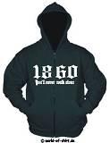 1860 ULTRAS/FANS KAPUZEN JACKE VORNE BEDRUCKT