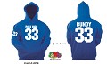 AL BUNDY POLK HIGH 33 KAPUZENSWEAT DAS KULT HOODIE NEU (XL)