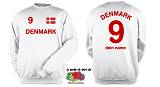 DÄNEMARK / DENMARK SWEATSHIRT INKL. WUNSCHNAME & NUMMER