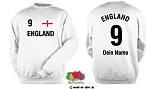 ENGLAND SWEATSHIRT 3XL ÜBERGRÖSSE INKL. WUNSCHDRUCK