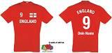 ENGLAND T-SHIRT ROT TRIKOT LOOK ink.WUNSCHDRUCK