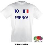FRANKREICH / FRANCE T-SHIRT TRIKOT LOOK ÜBERGRÖSSE 3XL