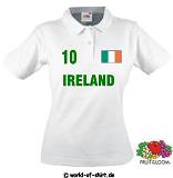 IRLAND / IRELAND SEXY GIRLIE SHIRT WEISS VON XS-XXL