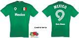 MEXICO / MEXIKO T-SHIRT TRIKOT INKL.WUNSCHNAME & NAME