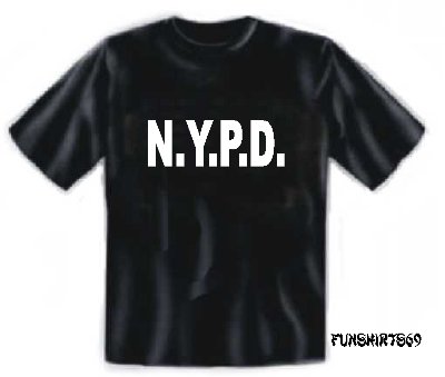 N.Y.P.D.T-SHIRT FÜR NEW YORKER POLIZISTEN von S-XXL