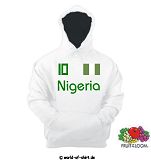 NIGERIA KAPUZENSWEAT von FRUIT OF THE LOOM S-XXL