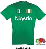 NIGERIA KINDER T-SHIRT IM TRIKOT LOOK FÜR KIDS