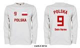 POLEN / POLSKA LONGSLEEVE INKL.WUNSCHNAME & NUMMER