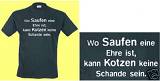 SAUFEN UND KOTZEN T-SHIRT WITZIGES MOTIV FUNSHIRT