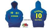 SCHWEDEN / SVERIGE KAPUZENSWEAT INKL.WUNSCHNAMEN&NUMMER