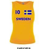 SCHWEDEN / SWEDEN SEXY GIRLIETRÄGERSHIRT ATHLETIC STYLE