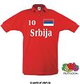 SERBIEN / SRBIJA POLO SHIRT DIE WEISSEN ADLER