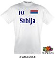 SERBIEN / SRBIJA T-SHIRT TRIKOT LOOK ÜBERGRÖSSE XXXL