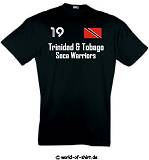 TRINIDAD SOCA WARRIORS /T-SHIRT SCHWARZ IM TRIKOT LOOK