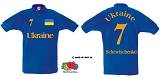UKRAINE MARKEN POLO SHIRT INKL. NUMMER & NAMEN
