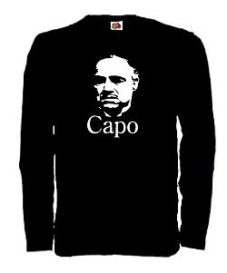 DON CORLEONE LONGSLEEVE SHIRT GODFATHER PATE S-XXL CAPO