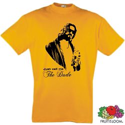 THE BIG LEBOWSKI T-SHIRT THE DUDE KULT WHITE RUSSIAN