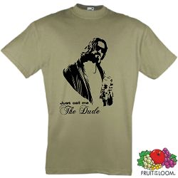 THE BIG LEBOWSKI T-SHIRT CALL ME DUDE RETRO KULTSHIRT
