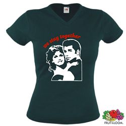 GREASE GIRLIE DAMEN T-SHIRT RETRO PINK LADIES XS-XXL