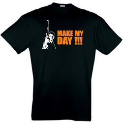 DIRTY HARRY T-SHIRT MAKE MY DAY CLINT EASTWOOD S-XXL