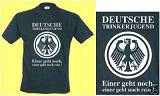 DEUTSCHE TRINKERJUGEND T-SHIRT ANSEHEN NEU- FUNSHIRT