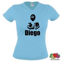 DIEGO MARADONA FUSSBALLGOTT SEXY GIRLIE T-SHIRT XS-XXL