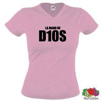 DIEGO MARADONA LA MANO DE D10S GIRLIE T-SHIRT XS-XXL