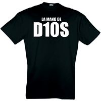 DIEGO MARADONA LA MANO DE D10S T-SHIRT S-XXL TRIKOT
