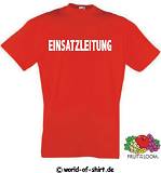 EINSATZLEITER T-SHIRT MIT WUNSCHBEDRUCKUNG VON S-XXL