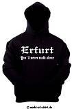 ERFURT ULTRAS/FANS KAPUZENSWEAT S-XXL VORNE BEDRUCKT