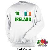 IRLAND / IRELAND SWEATSHIRT WEISS TOP QUALITÄT
