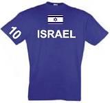 ISRAEL Medinat Jisra'el T-SHIRT IM TRIKOT LOOK S-XXL