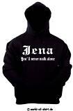 JENA ULTRAS/FANS KAPUZENSWEAT S-XXL VORNE BEDRUCKT